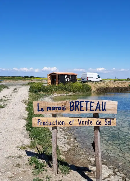 Le Marais Breteau entrée sel de Noirmoutier en Vendée 85